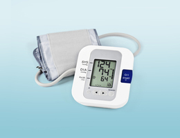 A home blood pressure monitor.